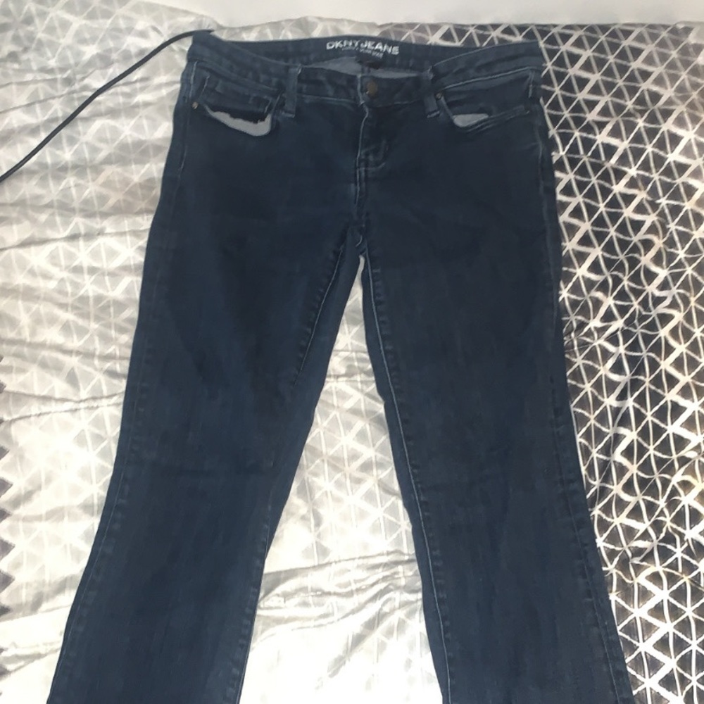 Dark blue jeans